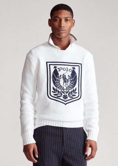 Polo Ralph Lauren Uni Crest Striktrøje Herre Danmark (AWXPQ7958)